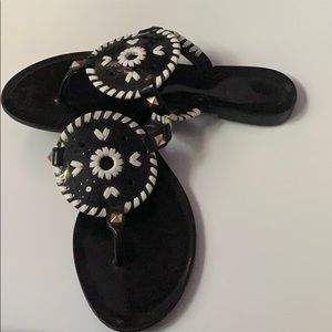 Jack Rodgers Black Gel Georgica